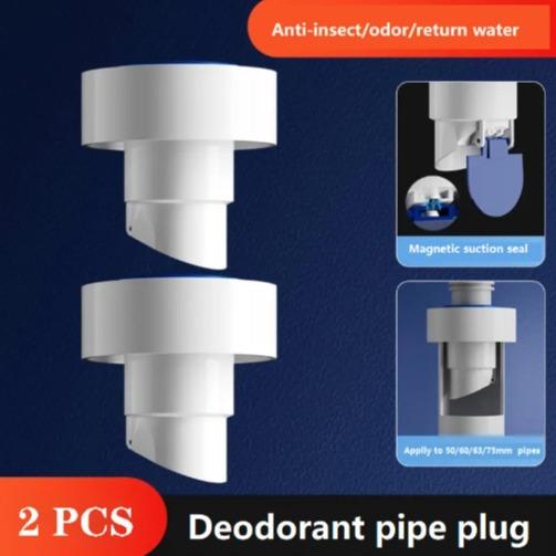 SELLO Drain Seal Plug for 1.5~2.5’’ PVC Pipe Anti-odor Anti-bugs Kitchen Bathroom