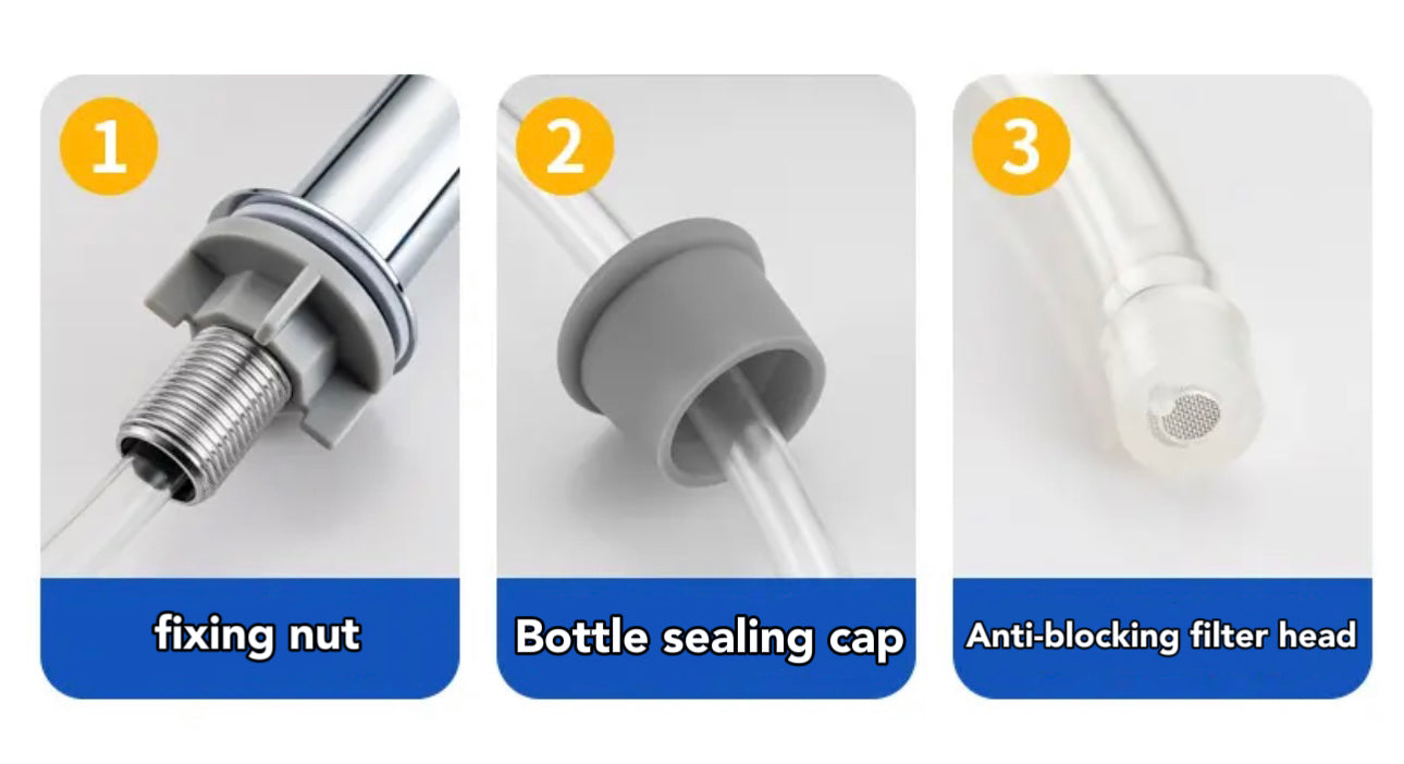 Kit de tubo de extensión para dispensador de jabón SELLO para fregadero de cocina