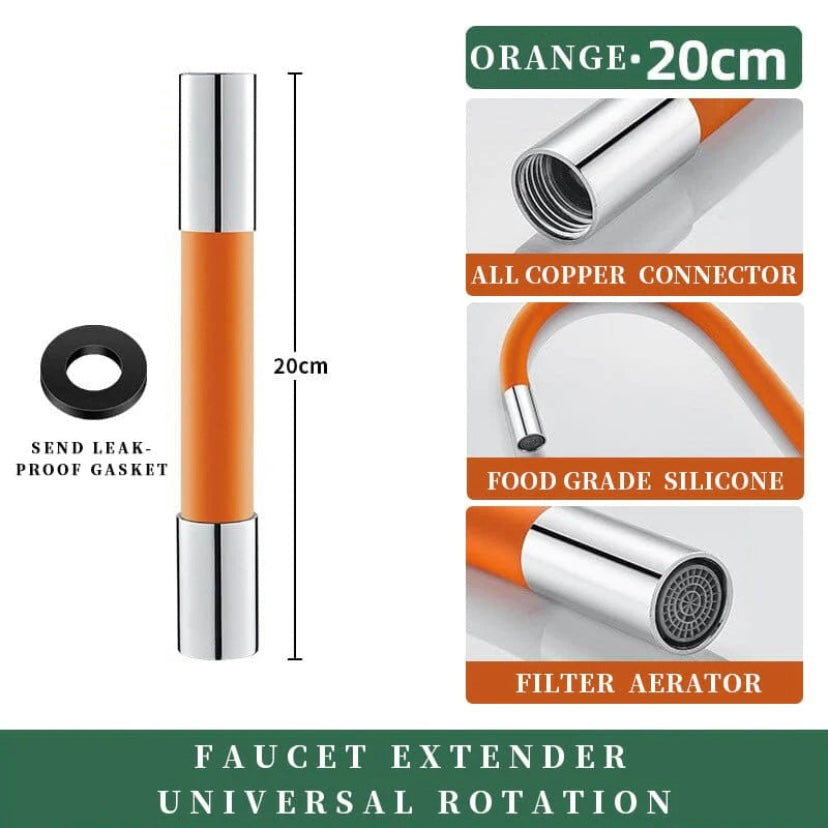 Universal Foaming Extension Tube360° Free Bending FaucetLengthening Extender Adjustable SinkDrain Extension Tube BathroomFaucet Extender