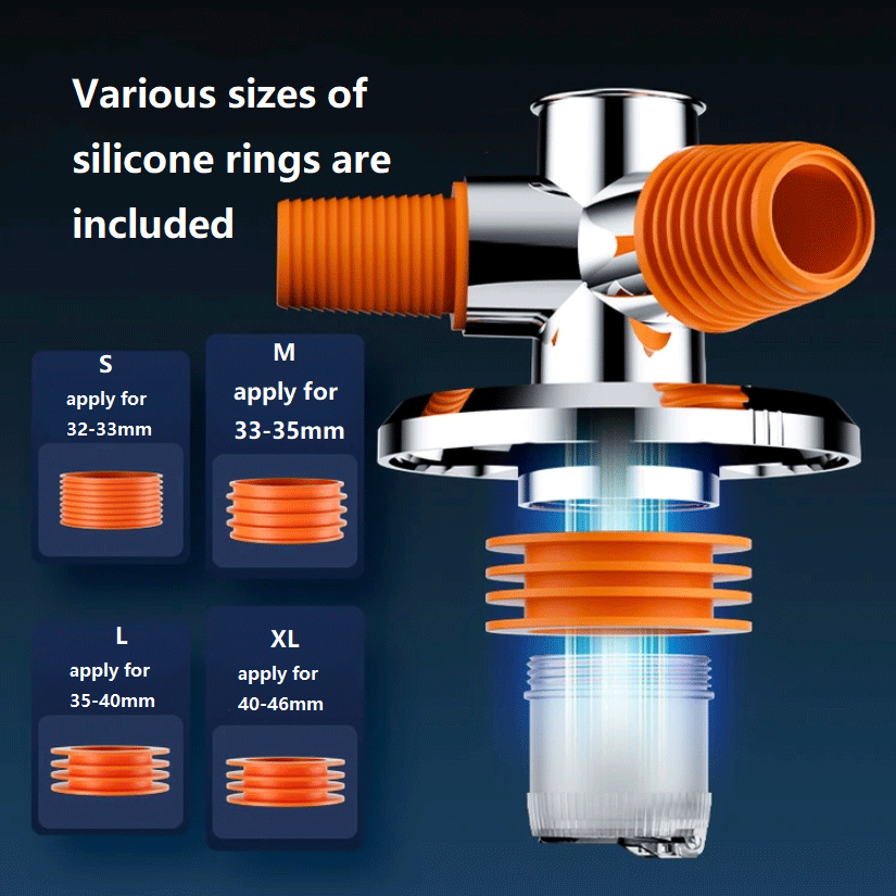 Washing Machine Floor Drain Adapter Anti-Overflow Deodorant Joint Universal Sewer Pipe Connector