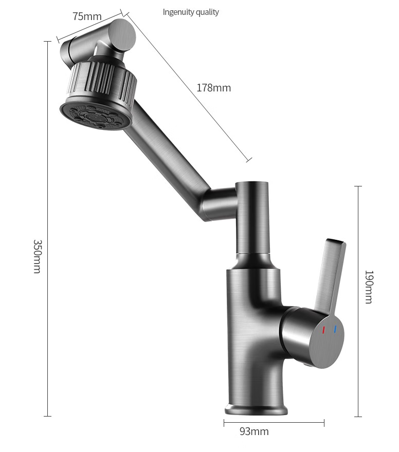 Universal Swing Rotating Basin Faucet,Multifunctional Hot and Cold Washstand