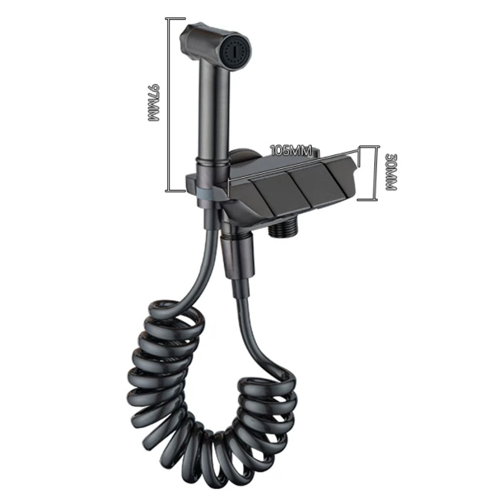 SELLO Piano Key Style Brass Pressurized Toilet Spray Gun