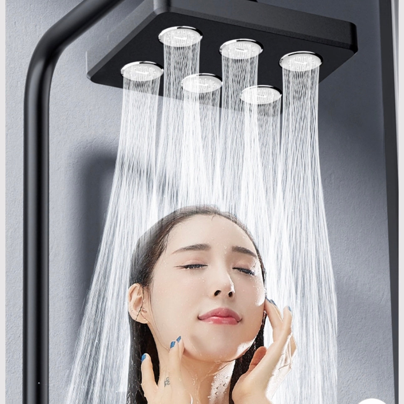 Ducha de lluvia presurizada estilo cintura pequeña SELLO con rociador superior