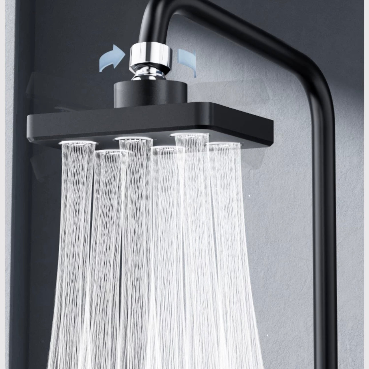 Ducha de lluvia presurizada estilo cintura pequeña SELLO con rociador superior