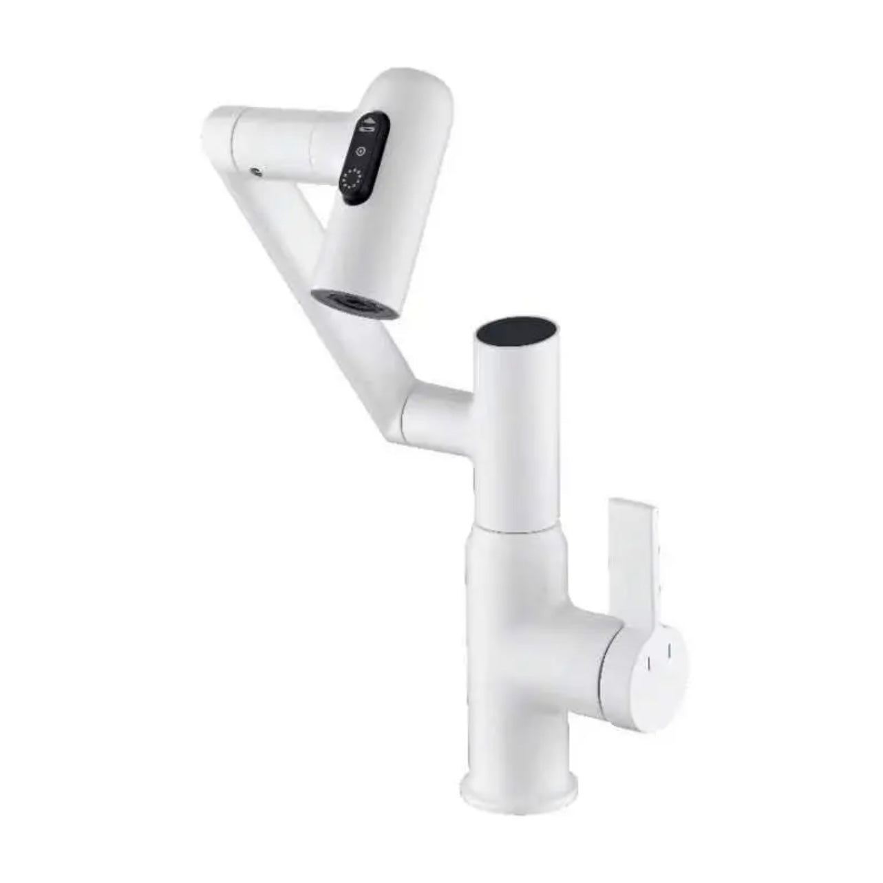 Grifo de lavabo con pantalla digital LED, rotación de 360°, rociador multifunción, mezclador de agua fría y caliente.