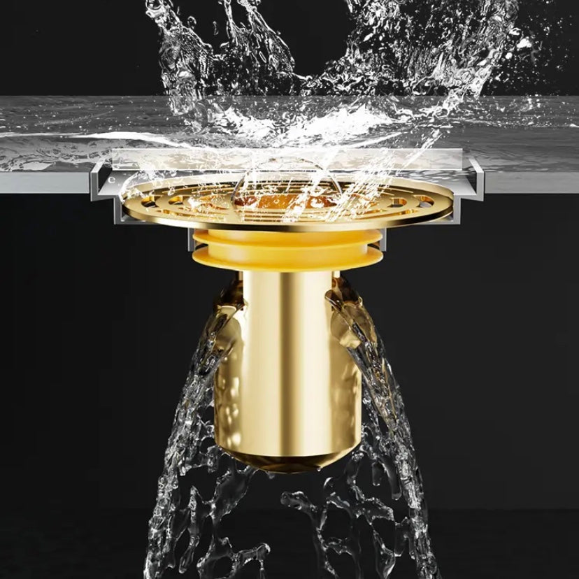 Copper Floor Drain Deodorizing Inner Core Bathroom Insect-proof Sewer Pipe Filter Anti-blocking Artifact Closed Cover
