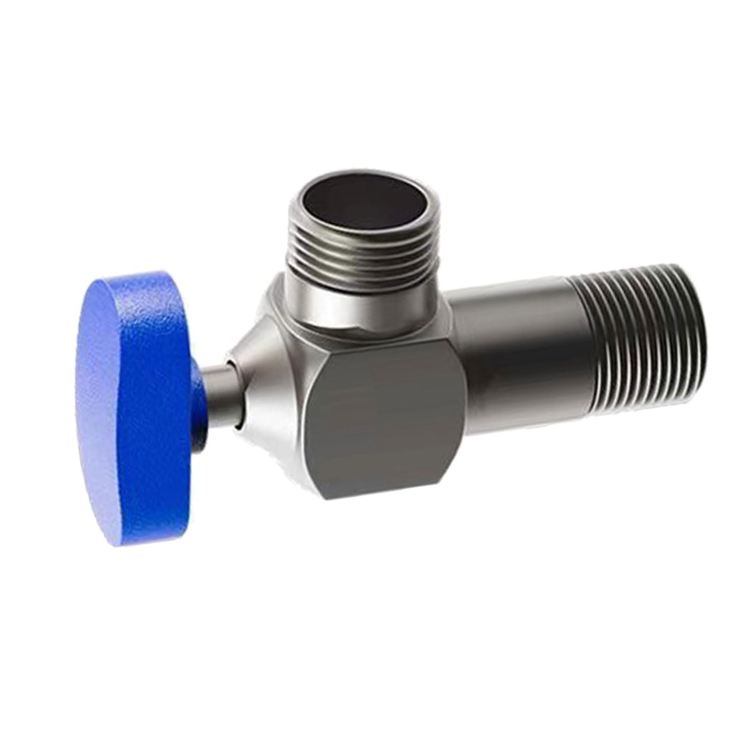 Faucet Valves, Angle Valve Of Large Flow Domestic 1/2 Inch Water Heater For Cold And Hot Water, Full Copper Thickened Kitchen Sink Angle Valve For Home Bathroom Toilet