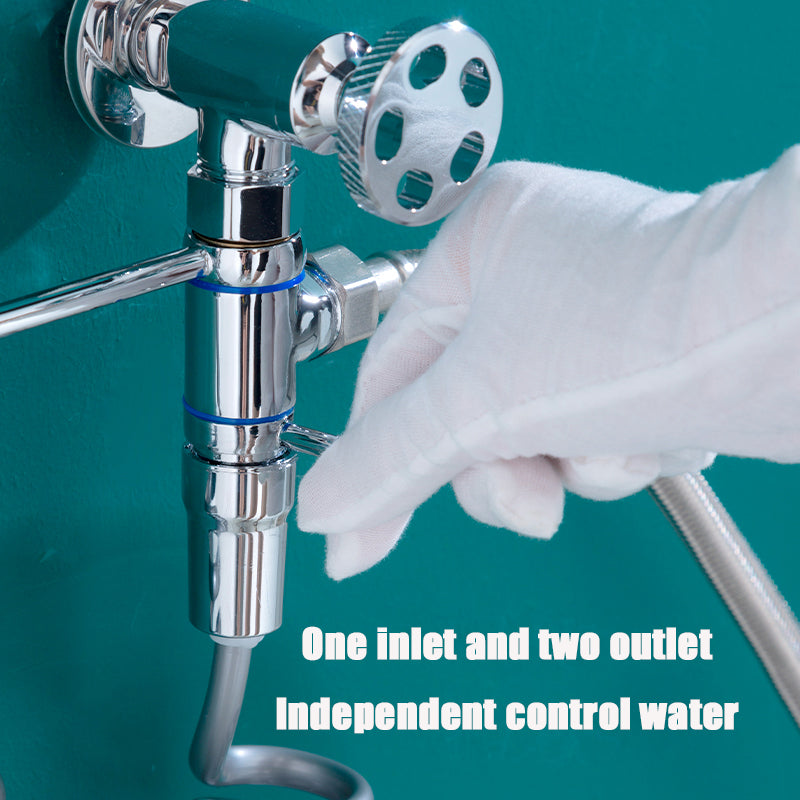 Toilet Angle Valve Sprayer with Simple Bracket No need to Disassemble Old Valve