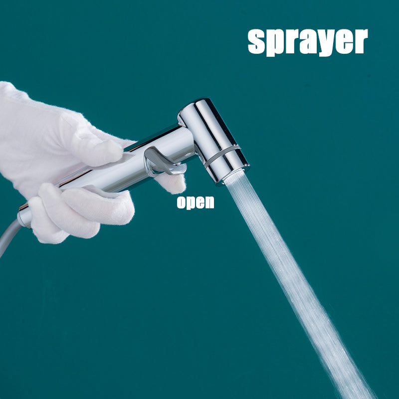 Toilet Angle Valve Sprayer with Simple Bracket No need to Disassemble Old Valve