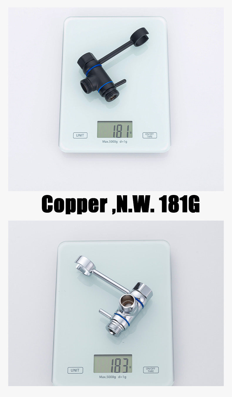 Toilet Angle Valve Sprayer with Simple Bracket No need to Disassemble Old Valve