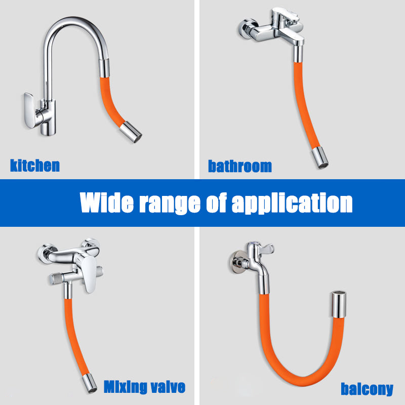 Universal Foaming Extension Tube360° Free Bending FaucetLengthening Extender Adjustable SinkDrain Extension Tube BathroomFaucet Extender