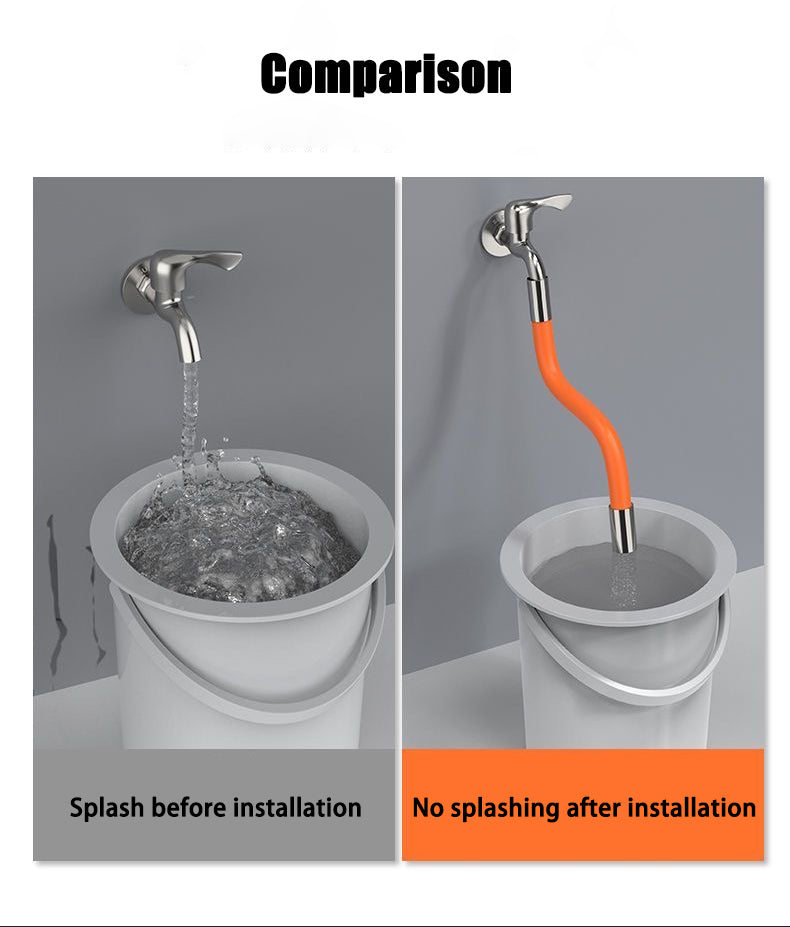 Universal Foaming Extension Tube360° Free Bending FaucetLengthening Extender Adjustable SinkDrain Extension Tube BathroomFaucet Extender