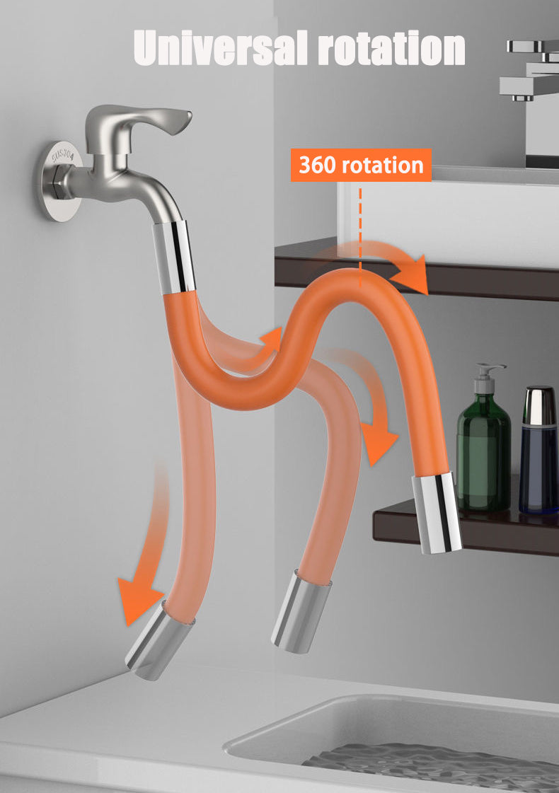 Universal Foaming Extension Tube360° Free Bending FaucetLengthening Extender Adjustable SinkDrain Extension Tube BathroomFaucet Extender