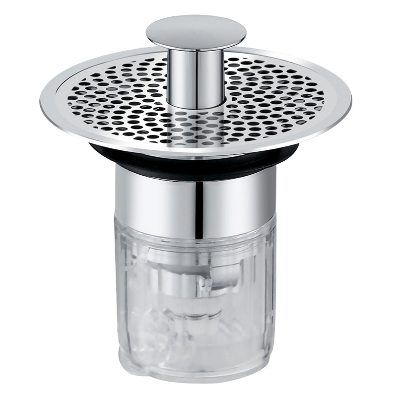 SELLO Universal-Waschbeckenstöpsel für 34–37 mm große Waschbecken, Pop-Up-Abflussfilter, Badezimmer-Konverter, Abflusssieb mit Korb für Haarfänger