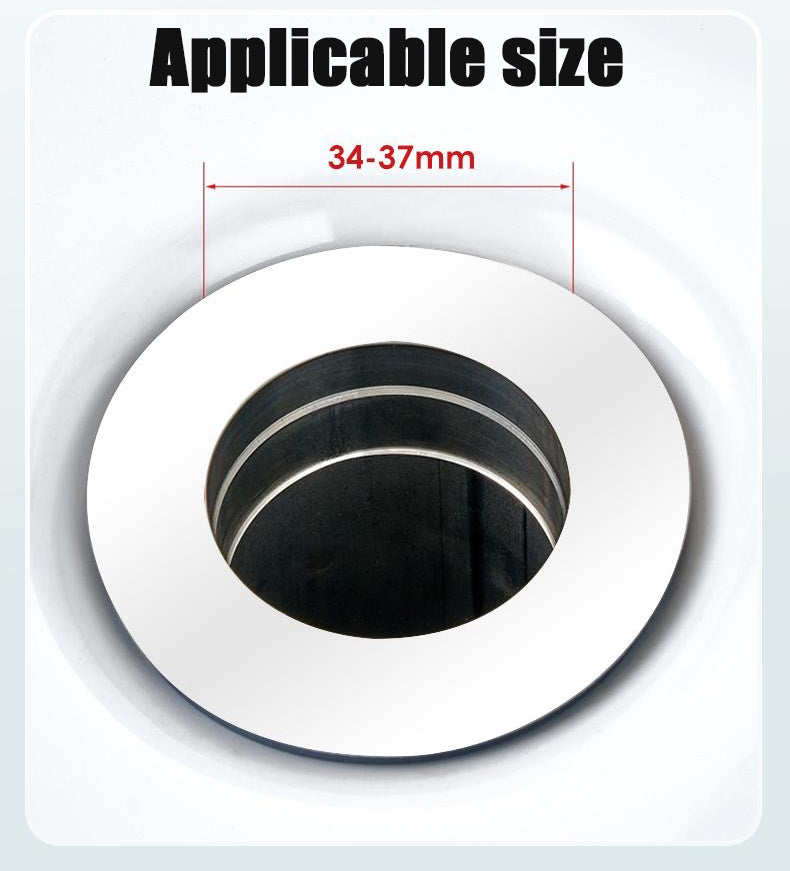 SELLO Universal-Waschbeckenstöpsel für 34–37 mm große Waschbecken, Pop-Up-Abflussfilter, Badezimmer-Konverter, Abflusssieb mit Korb für Haarfänger