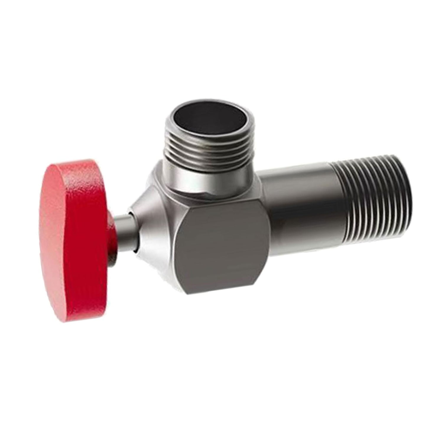 Faucet Valves, Angle Valve Of Large Flow Domestic 1/2 Inch Water Heater For Cold And Hot Water, Full Copper Thickened Kitchen Sink Angle Valve For Home Bathroom Toilet