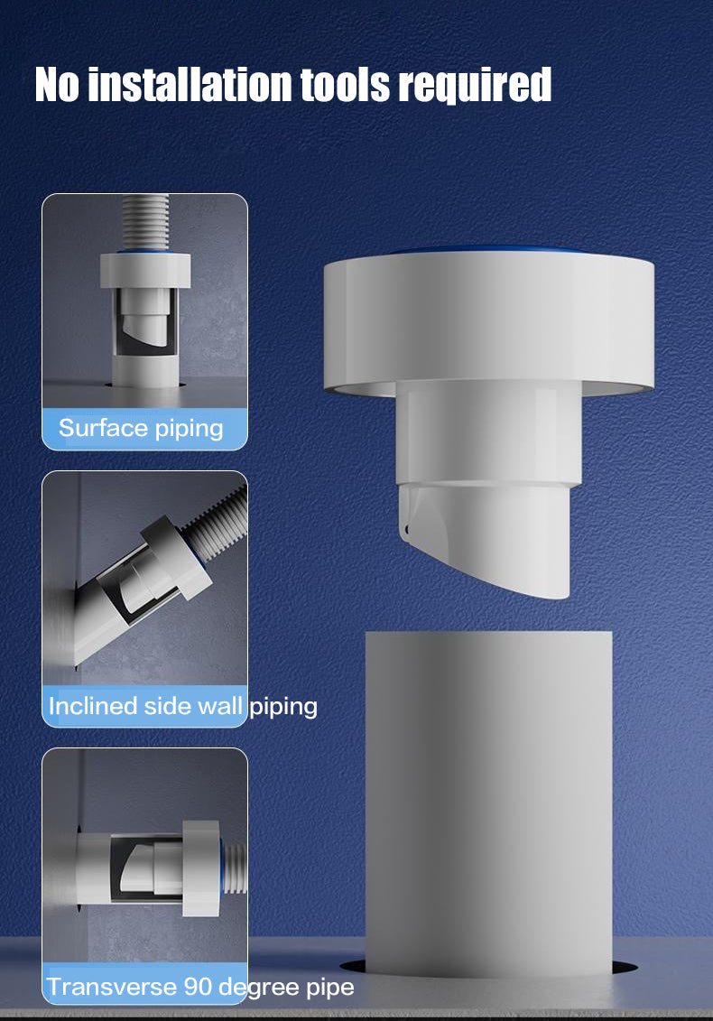 SELLO Drain Seal Plug for 1.5~2.5’’ PVC Pipe Anti-odor Anti-bugs Kitchen Bathroom