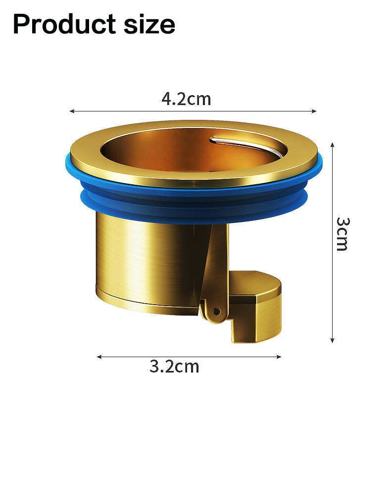 SELLO Anti-odor Copper Floor Drain Core for Outlet Diameter 1.3~1.6 Inches 2pieces