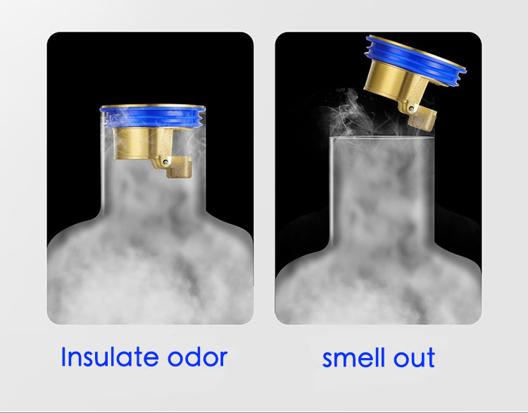 SELLO Anti-odor Copper Floor Drain Core for Outlet Diameter 1.3~1.6 Inches 2pieces