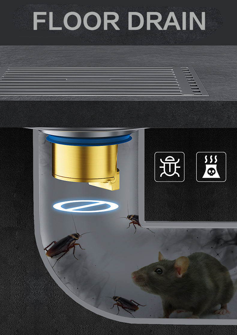 SELLO Anti-odor Copper Floor Drain Core for Outlet Diameter 1.3~1.6 Inches 2pieces