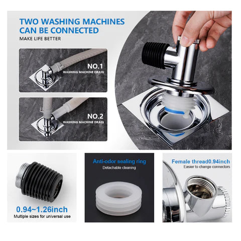 Washing Machine Matching Faucet and Floor Drain Drainer