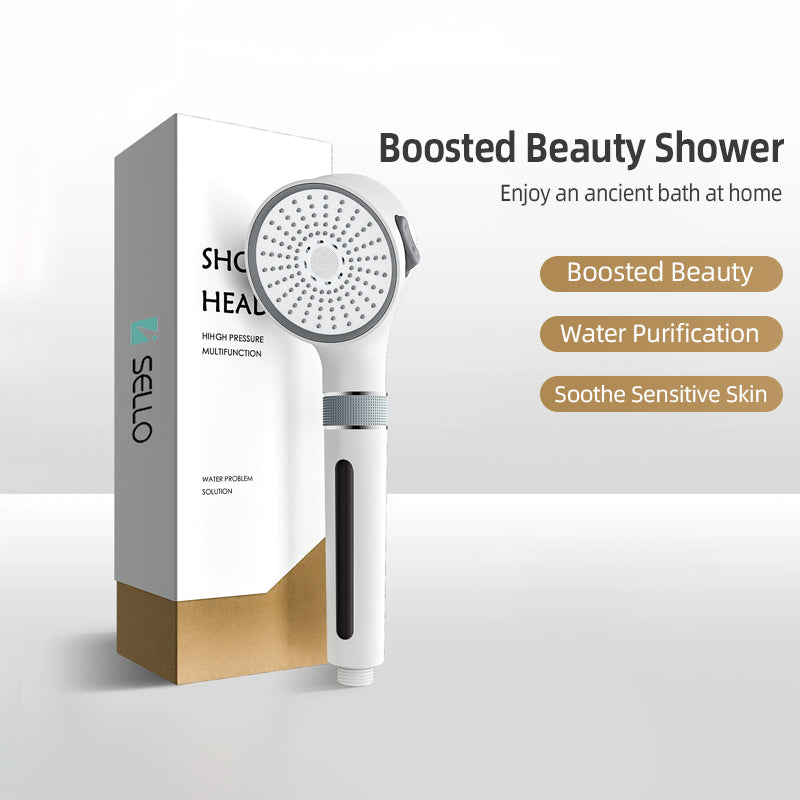 Bathroom Skin Care Filter Booster Shower, Soft Water Flow, Rotating to Adjust the Water Volume