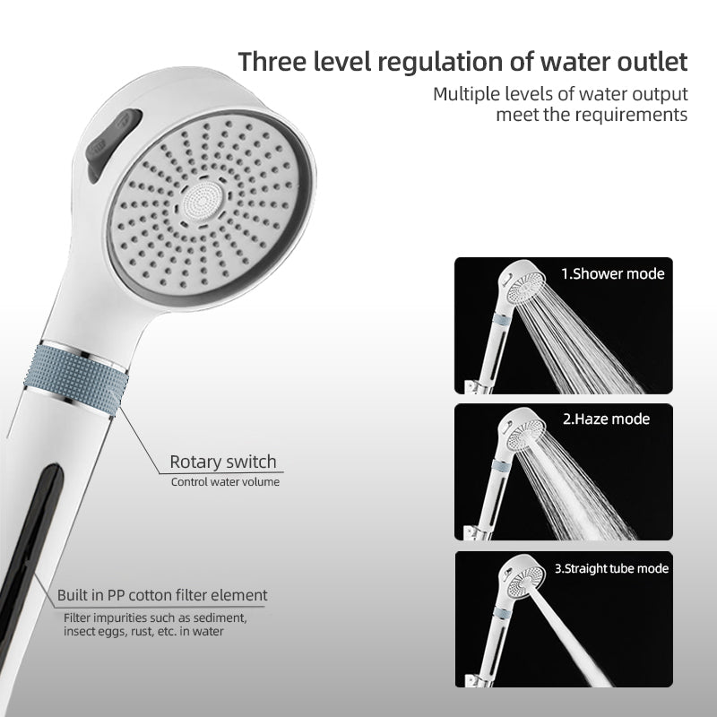 Bathroom Skin Care Filter Booster Shower, Soft Water Flow, Rotating to Adjust the Water Volume