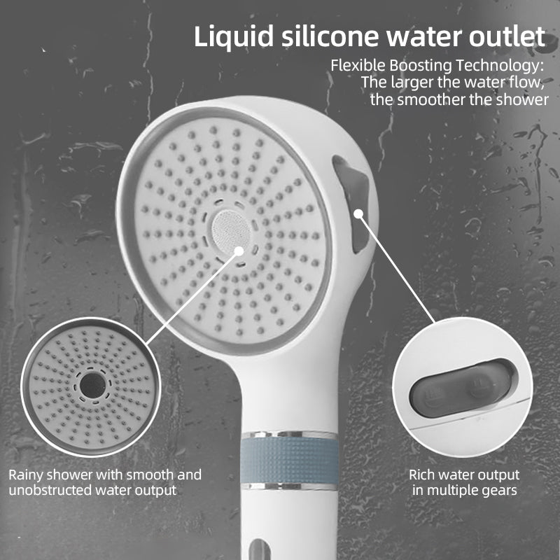 Bathroom Skin Care Filter Booster Shower, Soft Water Flow, Rotating to Adjust the Water Volume