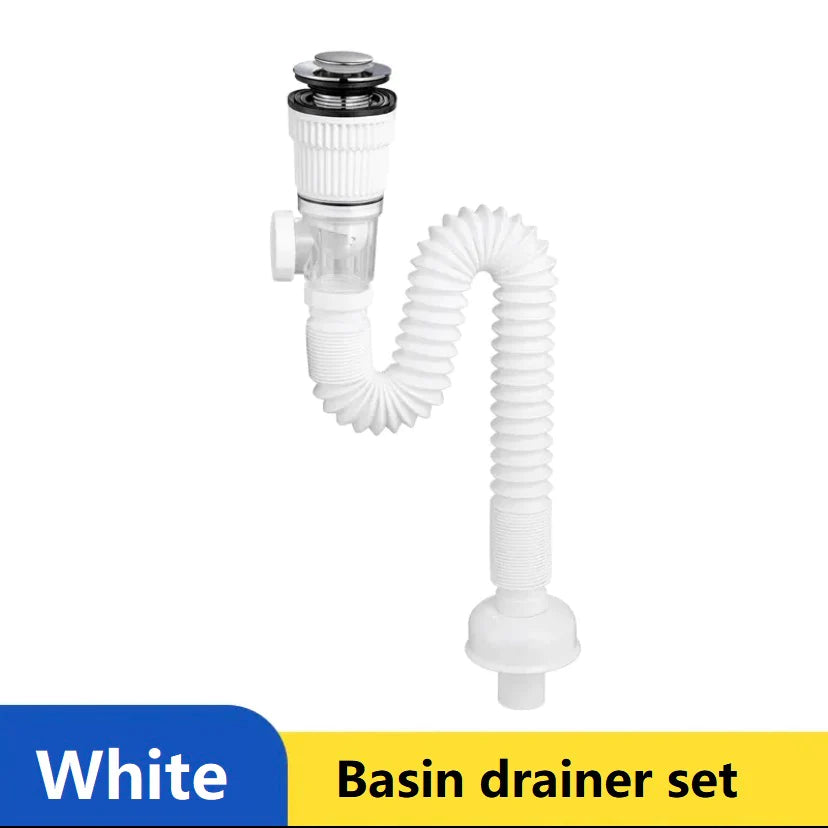 SELLO Basin Drain Pipe Sewer Hose Leakproof Save Space Deodorant