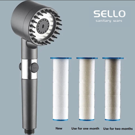 High Pressure 3-mode Shower Head Combo, Shower Head with Handheld,Massage Scalp,With Filter Component to Filter and Adsorb Impurities