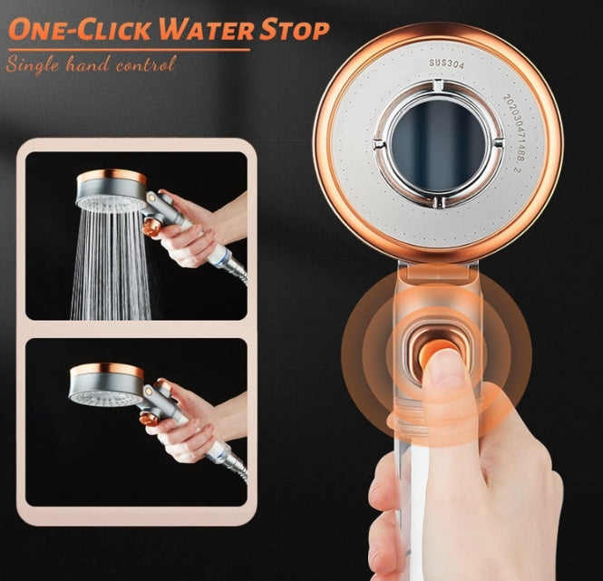 Multi Function Shower Head with Hand Shower, Hose, and MasterClean Technology