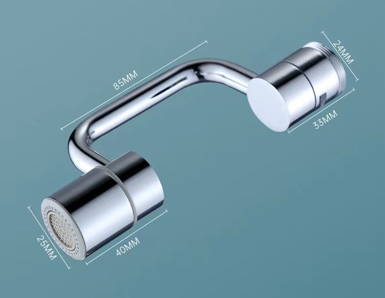 Concentric Bridge Style Universal Faucet Extender Anti-Splash Spout Can Rotate 1080°