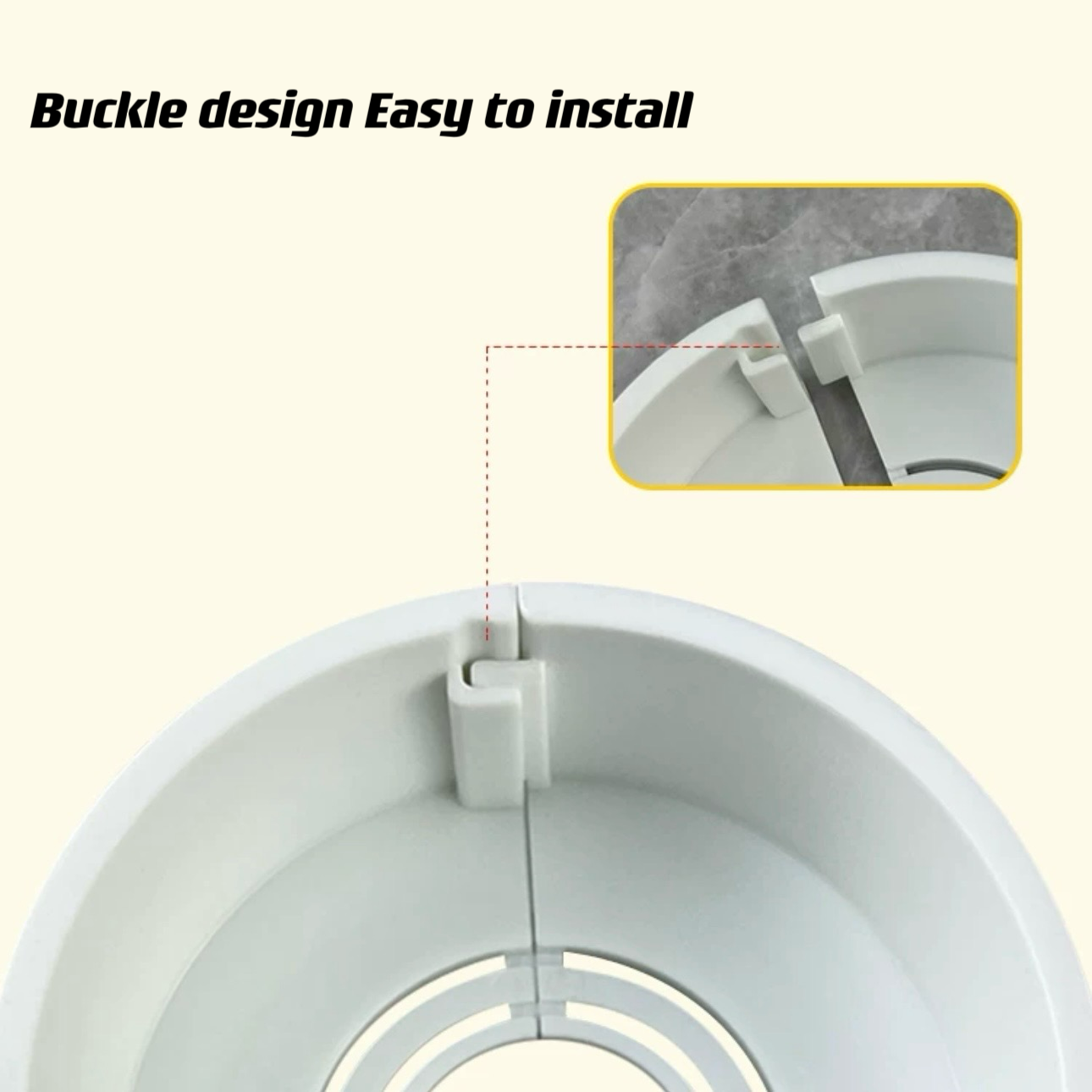 Heightened and Thickened Decorative Covers Cover Pipe Fittings to Hide the Ugly Appearance