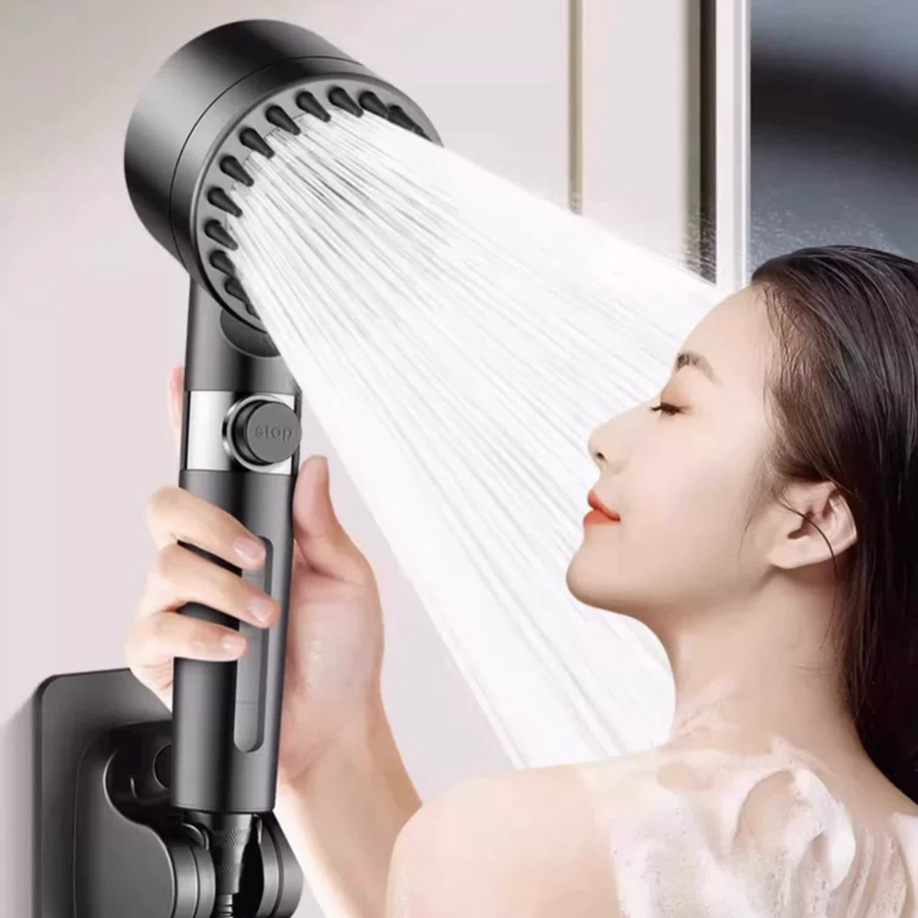 High Pressure 3-mode Shower Head Combo, Shower Head with Handheld,Massage Scalp,With Filter Component to Filter and Adsorb Impurities