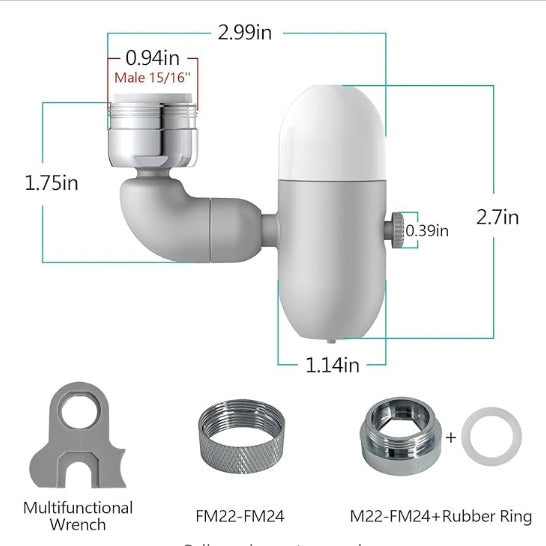 Faucet Extender 4 Mode Filtration Splash Rotary Faucet Aerator Bathroom Sink Sprinkler with Spray Accessories Robotic Arm Rotatable Extended Faucet Facial Wash Rinse