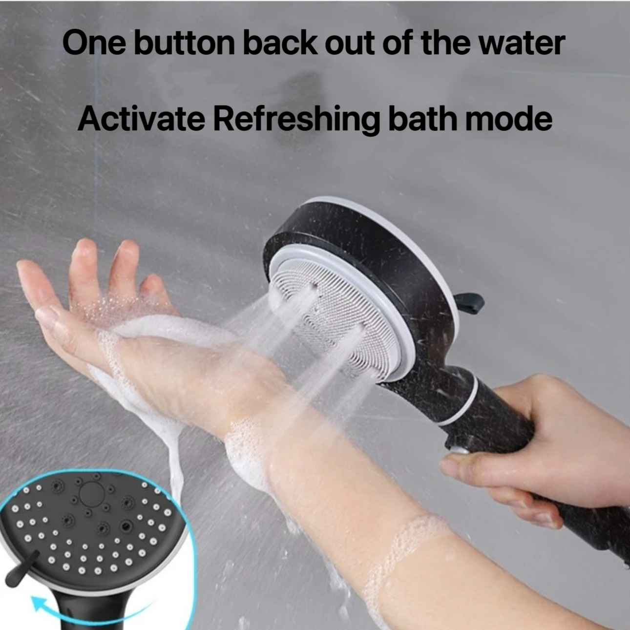 Shower Head With Handheld 6 Spray Pattern-Ultimate Shower Experience,Filtered Shower Head with PP Cotton Filter-Removable