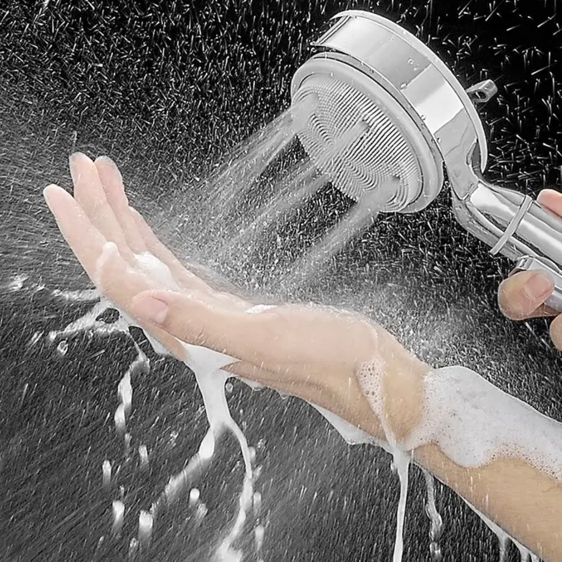 Shower Head With Handheld 6 Spray Pattern-Ultimate Shower Experience,Filtered Shower Head with PP Cotton Filter-Removable