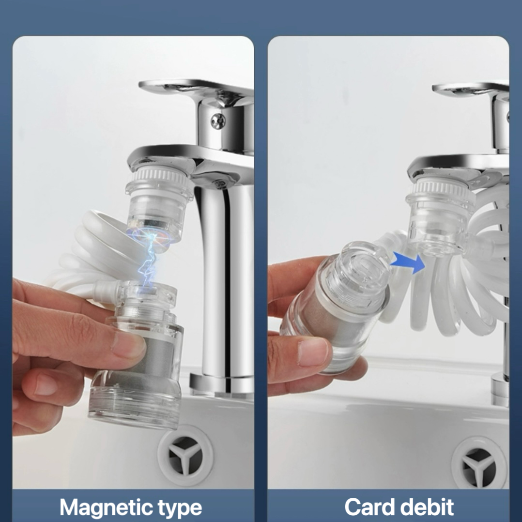 Faucet Extension Filter can be Rotated to Extend the Pull-Out Spout