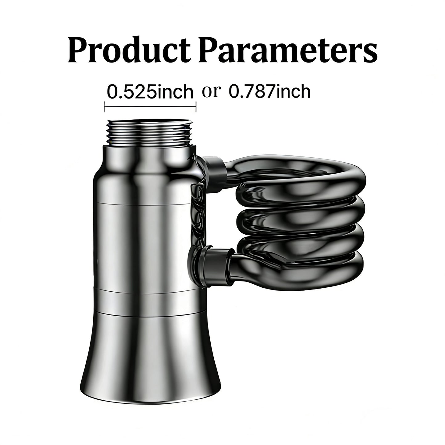 Retractable Pull-Out Magnetic Faucet Extender - Anti-Clog Backwash Nozzle Adapter