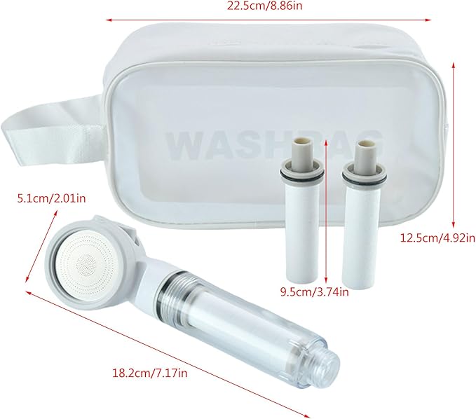 Travel Friendly Shower Water Purified Head Easy To Install Filter Shower Head Multifunctional Shower Filter Attachment