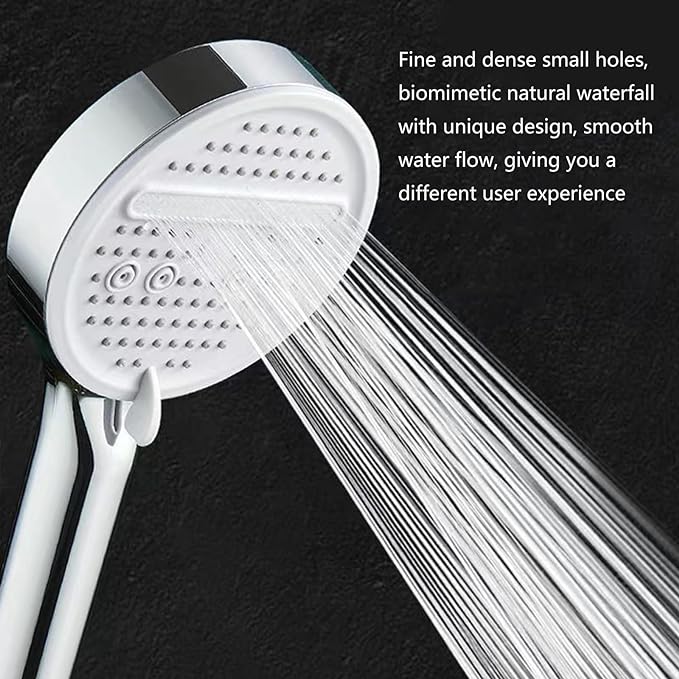 Professional 3-Mode Handheld Filtered Beauty Shower Head, Super Pressure Large Panel Water Outlet