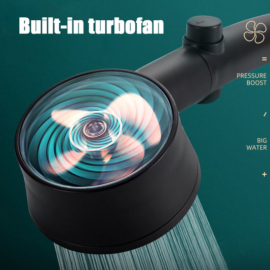 High Pressure Turbo Propeller FlowShower Head with Six Modes