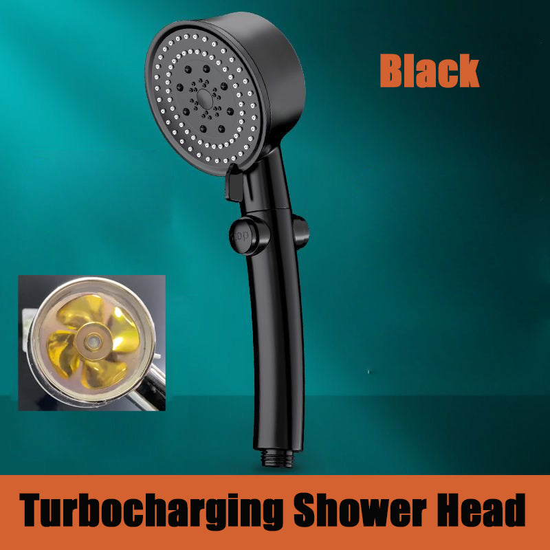 High Pressure Turbo Propeller FlowShower Head with Six Modes