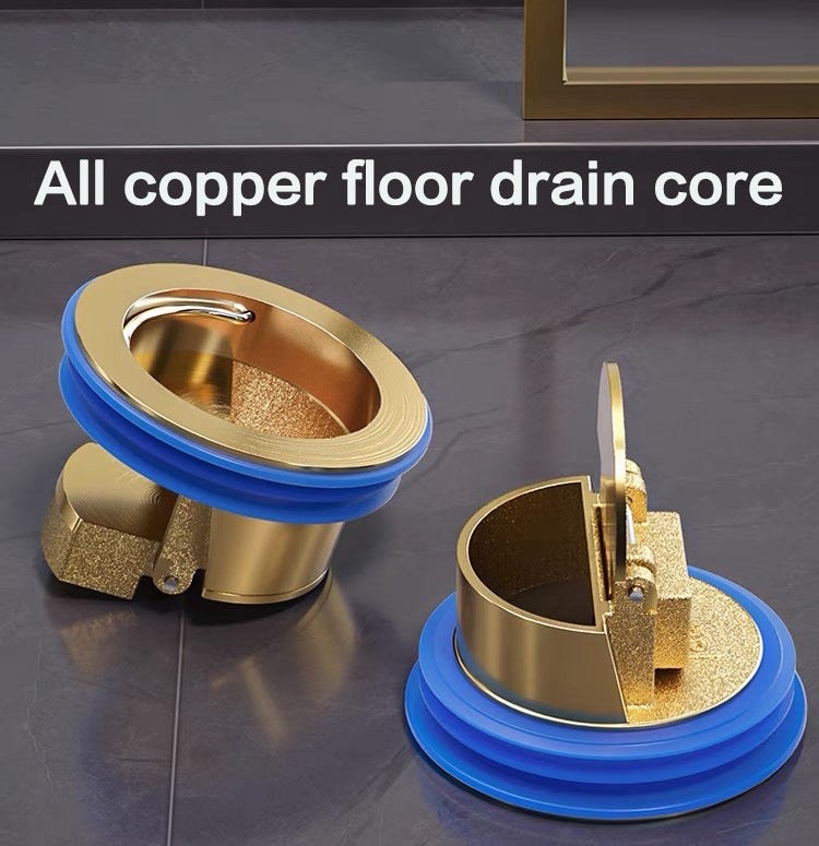 SELLO Anti-odor Copper Floor Drain Core for Outlet Diameter 1.3~1.6 Inches  2pieces