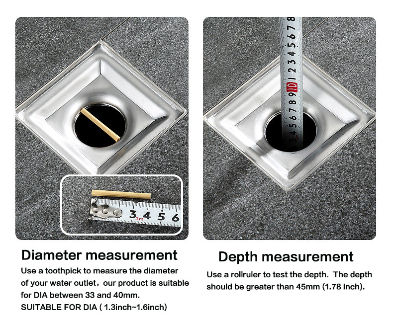 SELLO Anti-odor Copper Floor Drain Core for Outlet Diameter 1.3~1.6 Inches  2pieces